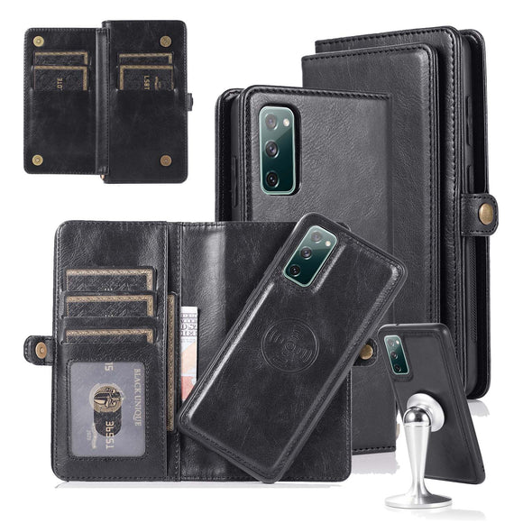 Detachable Magnetic PU Leather Wallet Case for Samsung Case