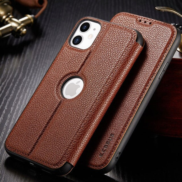 Retro Card Slot Wallet Litchi Leather Cases For iPhone(Buy 2 Get 10% OFF)